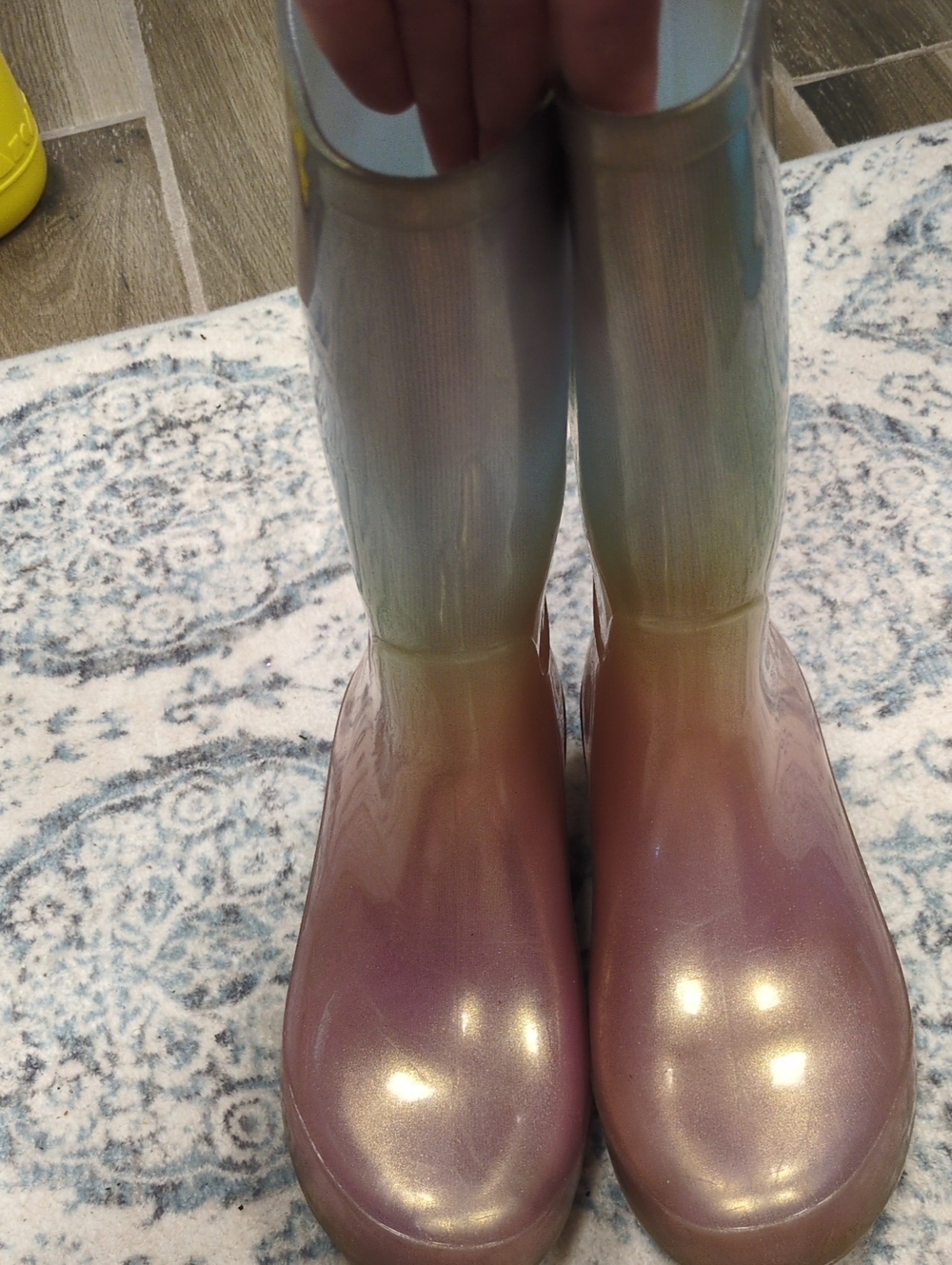 Target Iridescent Pink Ombre Women's Rain Boots